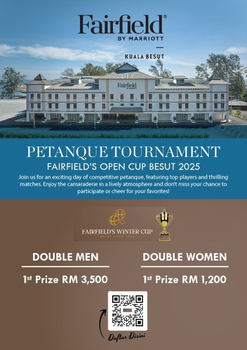 Petanque news - Fairfield’s Winter Cup – Besut Open 2025: A Global Pétanque Celebration in Terengganu - Malaysia