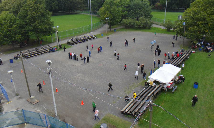 court photo of the club La Boule du Parc Lafontaine located in Montreal - Canada