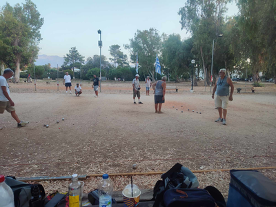 Petanque court of the club Chania Petanque Club in Crete, Greece - Chania - Greece