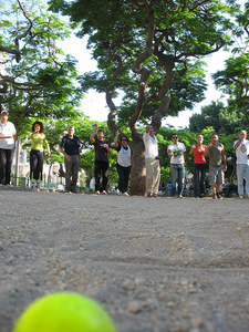 Petanque court of the club Tel Aviv Club מועדון תל אביב - Tel Aviv - Israel