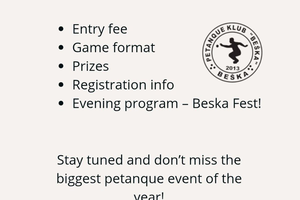 Petanque competition triplet - Novi Sad - Serbia
